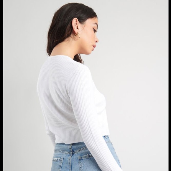 Garage Front Tie Cardigan Size L - Picture 3 of 5